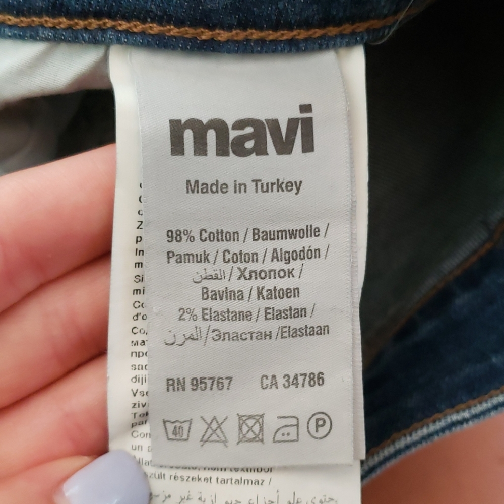 Mavi Adriana Ankle mid-rise super skinny jeans - Picture 8 of 9